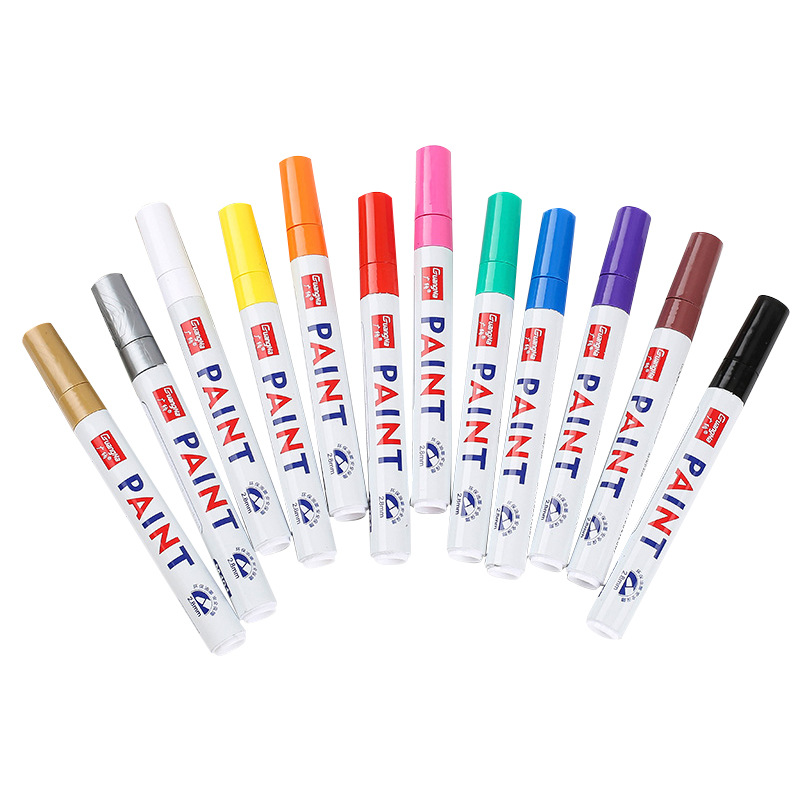 방수 영구 타이어 마커 페인트 펜 내구성 수정 Stift 락 유리 고무 금속 Accesspries 페인트 컬러 펜 Labelers